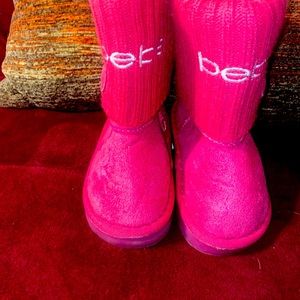 Bebe small kids boots light up
